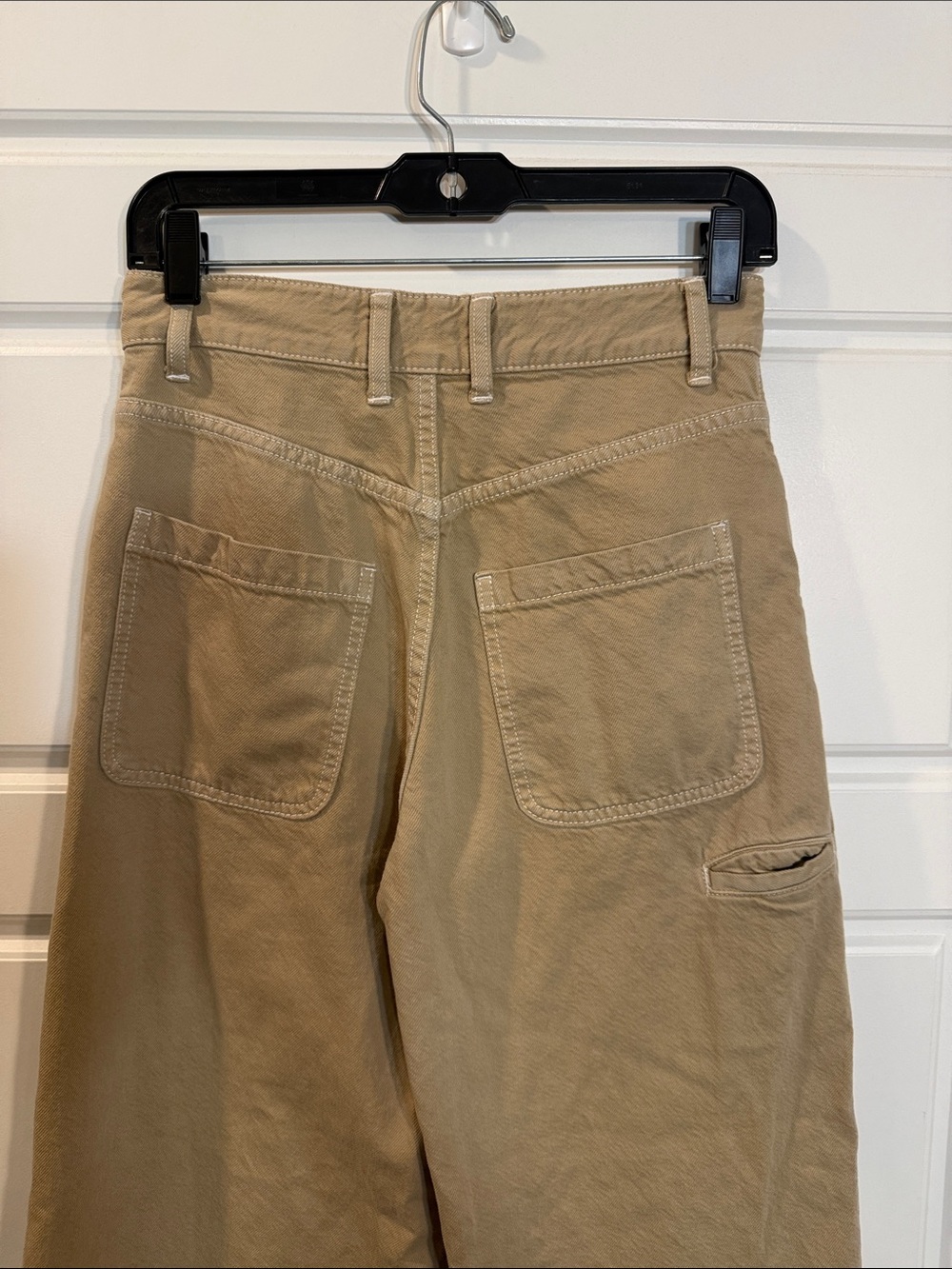 Bershka Barrel Jeans tan High Rise Skater Indie 27 - Picture 4 of 4